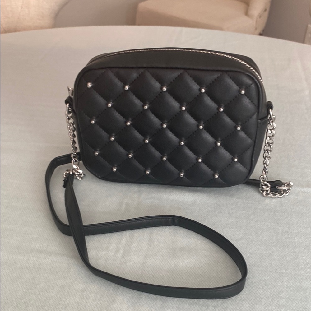 NWOT Rebecca Minkoff Black Studded and Quilted Crossbody Purse